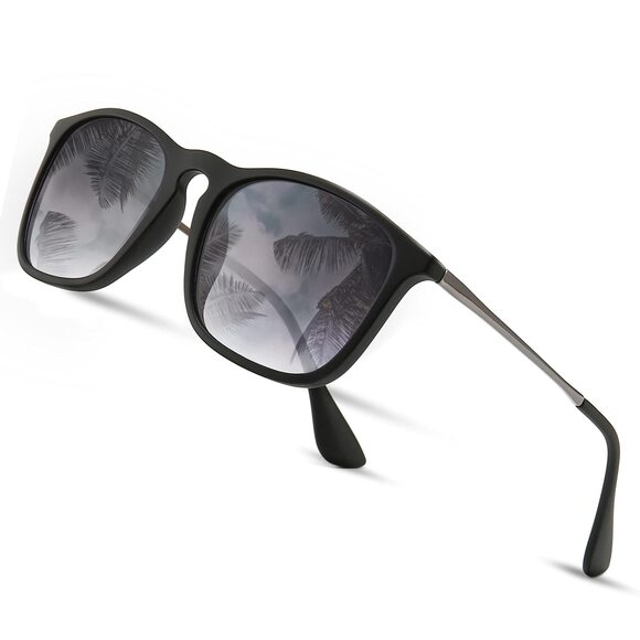 Accessories - 8339 Fashion Sunglasses Retro Style Square Sun Glasses UV400 Black Frame